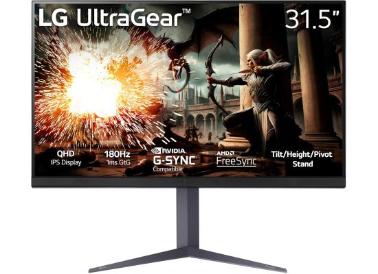 LG 32GS75Q-B UltraGear™ 32" QHD IPS 180Hz 1ms Gaming Monitor